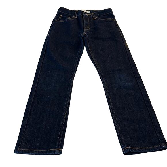 Levi's 511 Slim Dark Wash Blue Denim Jeans Size Youth 7 X - Picture 1 of 5